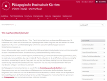 Tablet Screenshot of ph-kaernten.ac.at